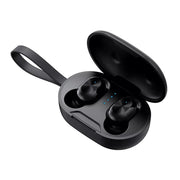 ETE-15 Water-resistant Bluetooth 5.0 Binaural Touch Control TWS Wireless Earphones (Black)