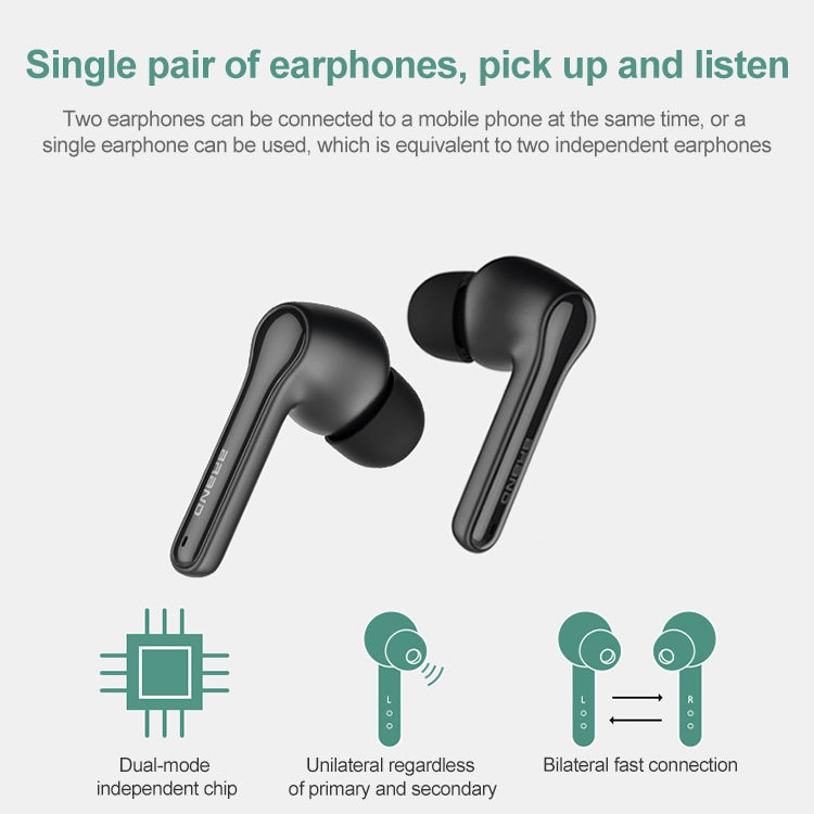 ETE-51 TWS In-Ear Wireless Touch Control Bluetooth 5.0 Sports Earphones (Black)