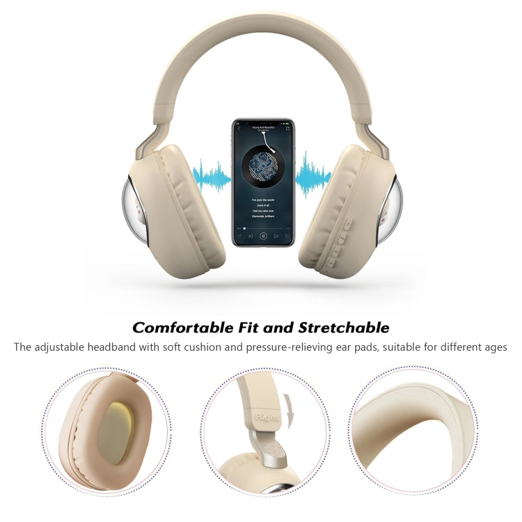 B4 RGB Cartoon Stereo Headset Wireless Bluetooth Headphones (Purple)