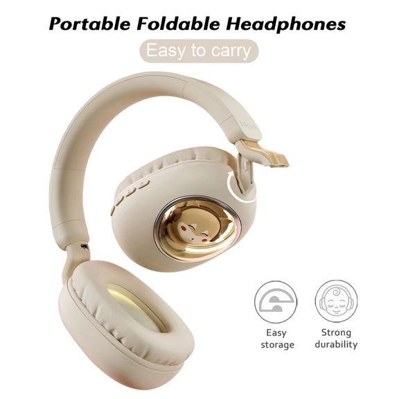 B4 RGB Cartoon Stereo Headset Wireless Bluetooth Headphones (Pink)