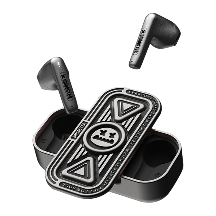 D MOOSTER D15 IPX4 Wireless Bluetooth 5.3 Earphone Fingertip Spinner (Silver)