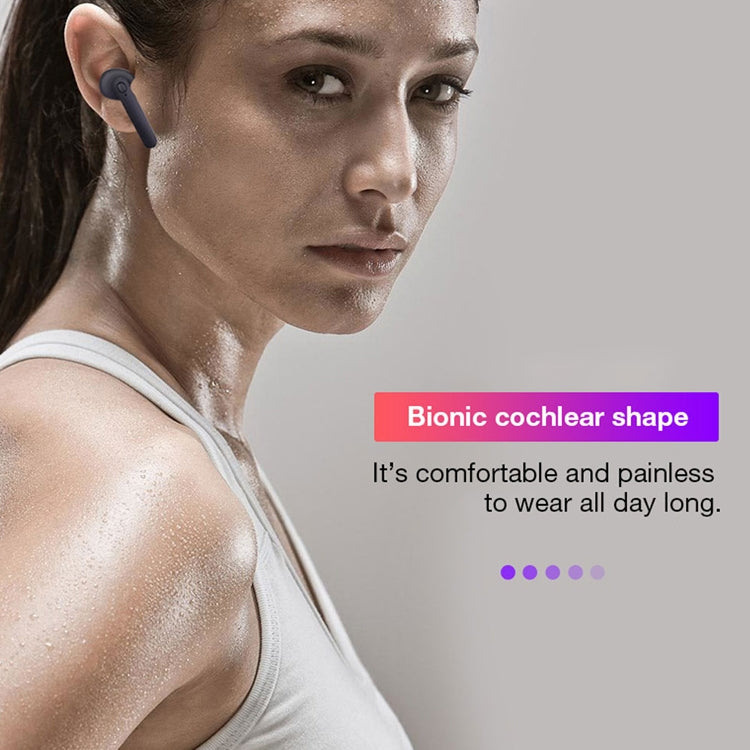 DT-5 IPX Water-resistant Bluetooth 5.0 Wireless Bluetooth Earphone with Magnetic Charging Box, Support Call & Power Bank Function(Black)