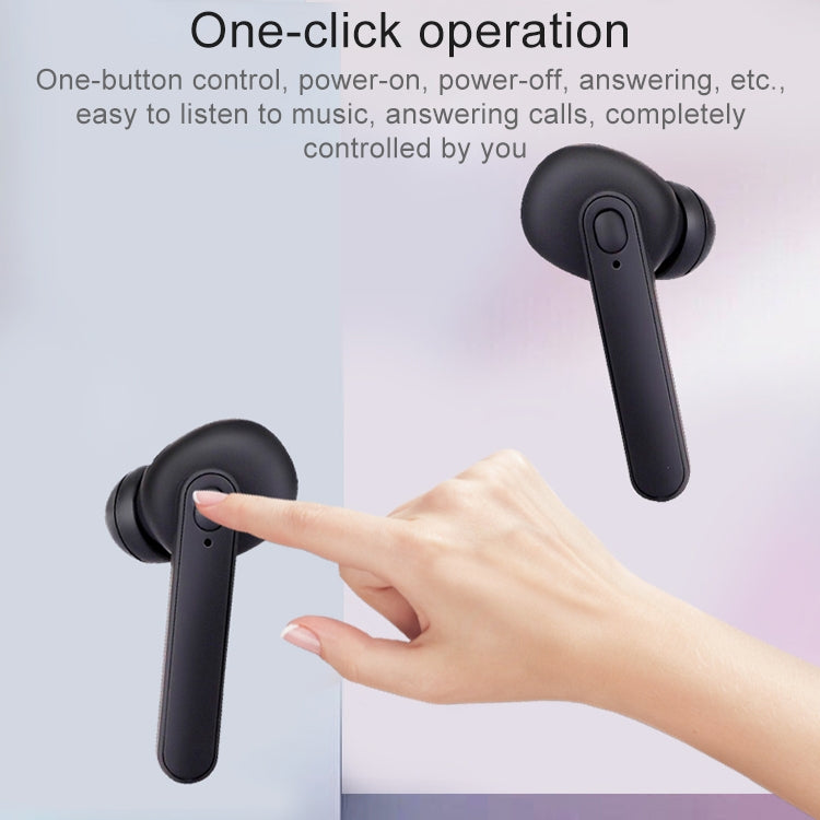 DT-5 IPX Water-resistant Bluetooth 5.0 Wireless Bluetooth Earphone with Magnetic Charging Box, Support Call & Power Bank Function(Pink)