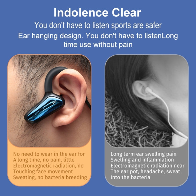M-D8 IPX5 Water-resistant Bone Passage Bluetooth Hanging Ear Wireless Earphone (Green)