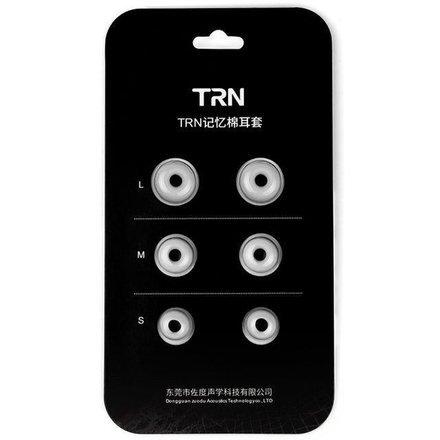 TRN Earphone Silicone Memory Foam Earplug(Grey)