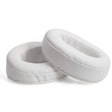 1 Pair Oval Leather Beveled Headphone Protective Case for Brainwavz HM5 / Philip SHP9500(White) - Earmuff & Pad by PMC TechLife | Online Shopping South Africa | PMC TechLife