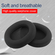 1 Pair Leather Sponge Protective Case for Steelseries Arctis 3 Pro  / Ice 5 / Ice 7 Headphone(Black Leather)