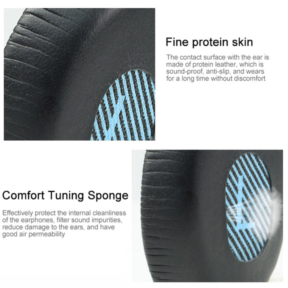 2 PCS For Bose QC3 Headphone Cushion Sponge Cover Earmuffs Replacement Earpads