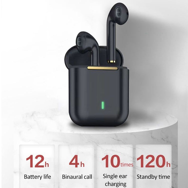 T&G J18 Bluetooth 5.1 TWS Wireless Binaural Bluetooth Earphone with Charging Box (Black)