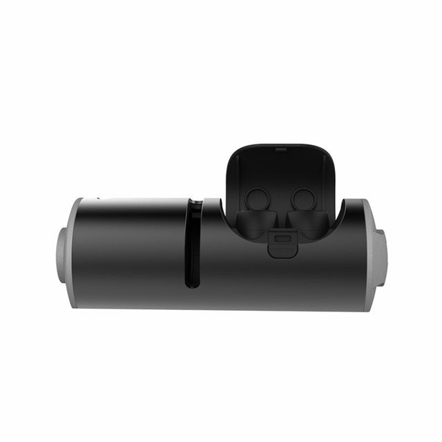 3 in 1 TWS Mini Water-resistant Bluetooth 4.2 Wireless Earphone + Audio + Charging Box(Black)