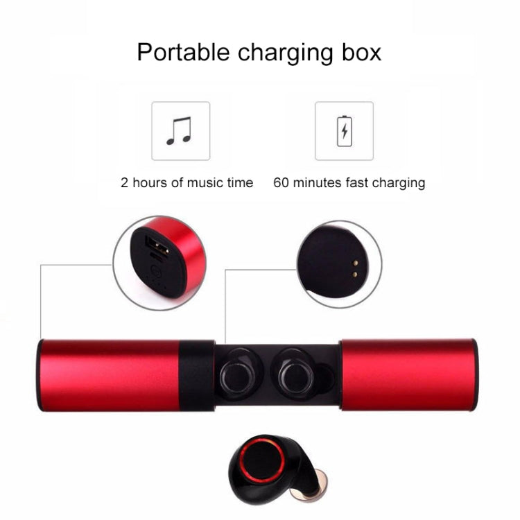Drawer Type S2 Ear-in TWS Bluetooth V5.0 Wireless Earphones(Gold)