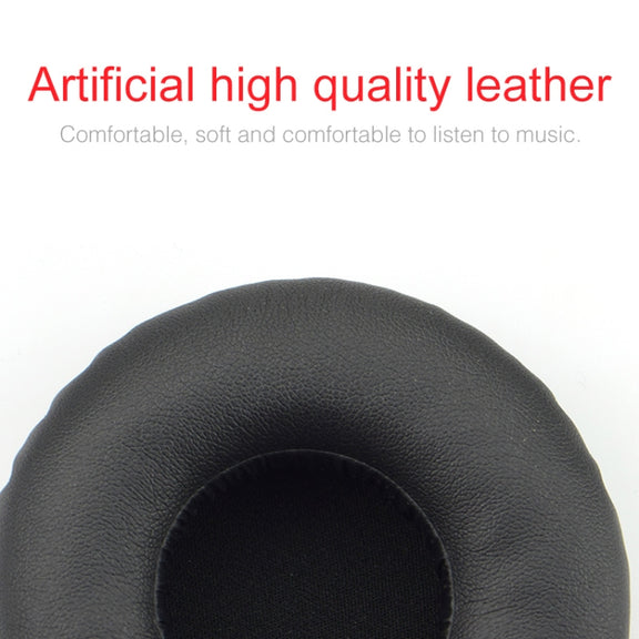 For JBL Synchros S400BT Headphones Imitation Leather + Memory Foam Soft Earphone Protective Cover Earmuffs, One Pair(White)