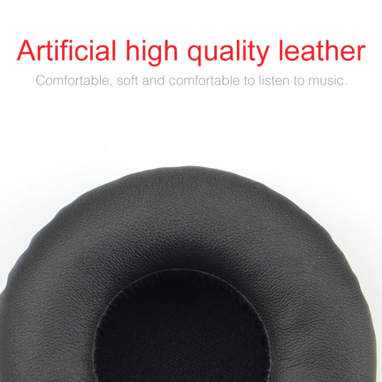 For JBL Synchros S400BT Headphones Imitation Leather + Memory Foam Soft Earphone Protective Cover Earmuffs, One Pair(White)
