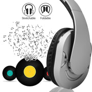 BTH-878 Foldable Wireless Bluetooth V4.1 Headset Stereo Sound Earphones (Black)