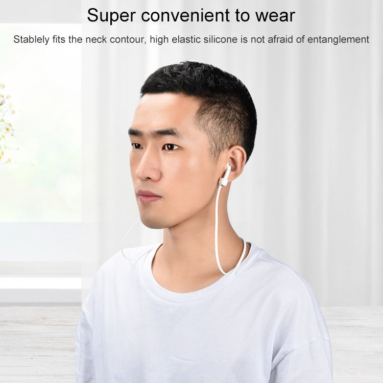 Wireless Bluetooth Headset Anti-lost Rope Magnetic Silicone Lanyard for Apple AirPods 1 / 2(Mint Green)