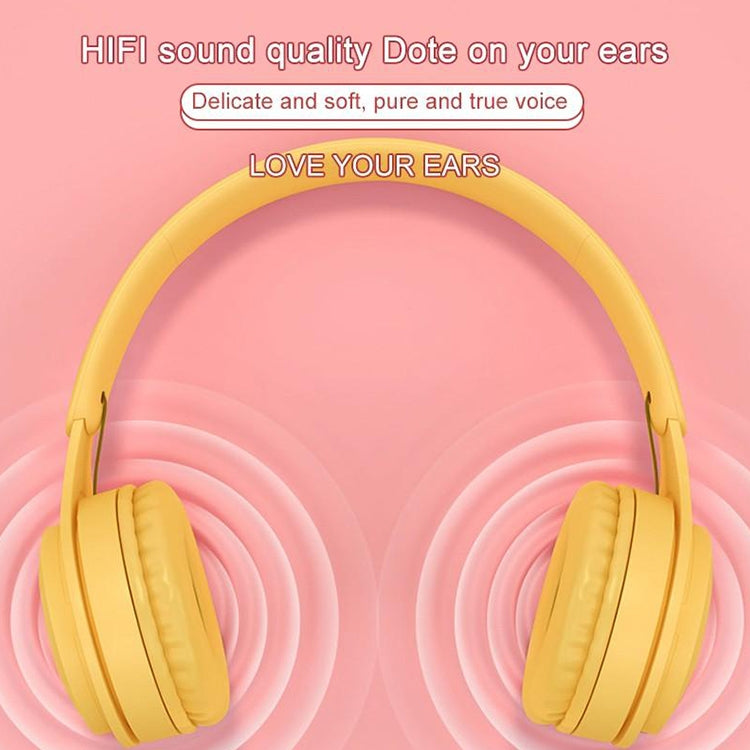 Y08 Hifi Sound Quality Macaron Bluetooth Headset, Supports Calling & TF Card & 3.5mm AUX (Green)