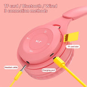 Y08 Hifi Sound Quality Macaron Bluetooth Headset, Supports Calling & TF Card & 3.5mm AUX (Green)