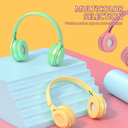 Y08 Hifi Sound Quality Macaron Bluetooth Headset, Supports Calling & TF Card & 3.5mm AUX (White)