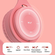Y08 Hifi Sound Quality Macaron Bluetooth Headset, Supports Calling & TF Card & 3.5mm AUX (White)