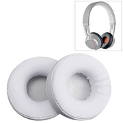 2 PCS For Jabra Revo Wireless Headphone Cushion Sponge Leather Cover Earmuffs Replacement Earpads(White)