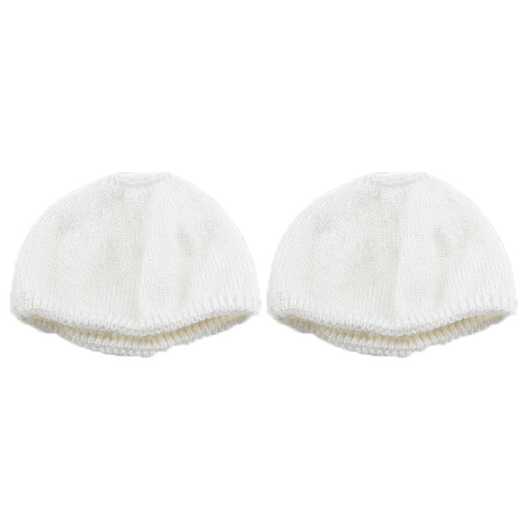 2 PCS Knitted Headphone Dustproof Protective Case for Beats Solo2 / Solo3(White)