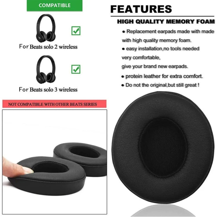 1 Pair Soft Sponge Earmuff Headphone Jacket for Beats Studio 2.0(Champagne Gold)