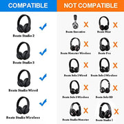 1 Pair Soft Sponge Earmuff Headphone Jacket for Beats Studio 2.0(Champagne Gold)