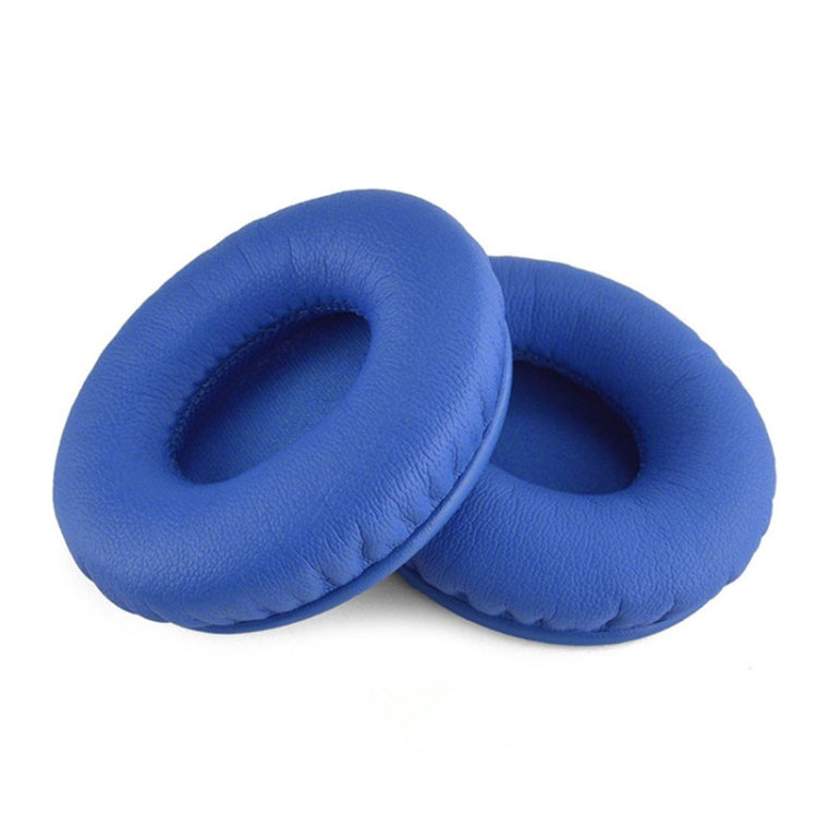 2 PCS For Beats Solo HD / Solo 1.0 Headphone Protective Leather Cover Sponge Earmuffs(Blue)