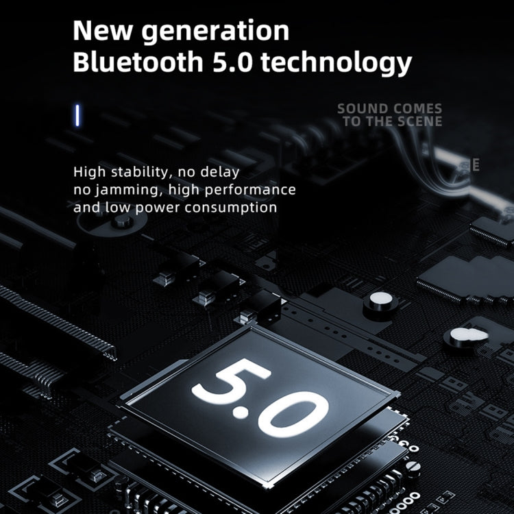 ME-100 TWS Business Rotating Universal True Stereo 5.0 Version Hanging Ear In-Ear Bluetooth Headset(Black+Orange)