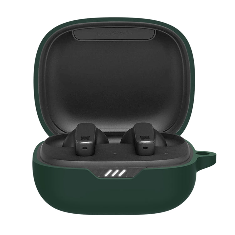 Silicone Wireless Earphone Protective Case Cover for JBL Wave 300TWS(Black)