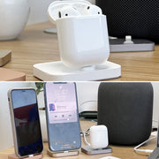8 Pin Stouch Aluminum Desktop Station Dock Charger for iPhone(Silver)