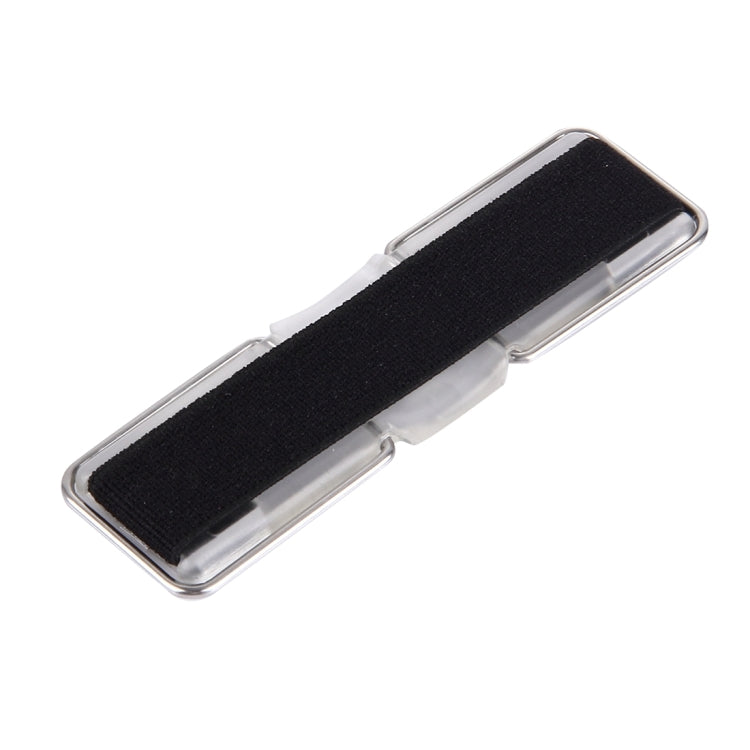 2 in 1 Adjustable Universal Mini Adhesive Holder Stand + Slim Finger Grip, Size: 7.3 x 2.2 x 0.3 cm(Black)