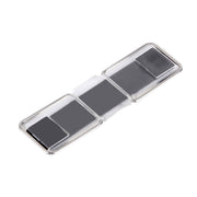 2 in 1 Adjustable Universal Mini Adhesive Holder Stand + Slim Finger Grip, Size: 7.3 x 2.2 x 0.3 cm(Black)