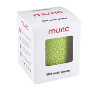 A9 Mini Portable Glare Crack Bluetooth Stereo Speaker with LED Light, Built-in MIC, Support Hands-free Calls & TF Card(Green)