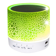 A9 Mini Portable Glare Crack Bluetooth Stereo Speaker with LED Light, Built-in MIC, Support Hands-free Calls & TF Card(Green)