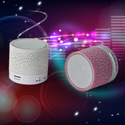 A9 Mini Portable Glare Crack Bluetooth Stereo Speaker with LED Light, Built-in MIC, Support Hands-free Calls & TF Card(Green)