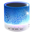 A9 Mini Portable Glare Crack Bluetooth Stereo Speaker with LED Light, Built-in MIC, Support Hands-free Calls & TF Card(Blue) - free shipping - PMC TechLife - Order now!