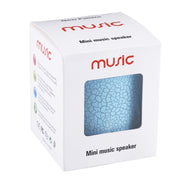 A9 Mini Portable Glare Crack Bluetooth Stereo Speaker with LED Light, Built-in MIC, Support Hands-free Calls & TF Card(Blue)