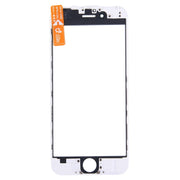 Front Screen Outer Glass Lens with Front LCD Screen Bezel Frame & OCA Optically Clear Adhesive for iPhone 6(White)