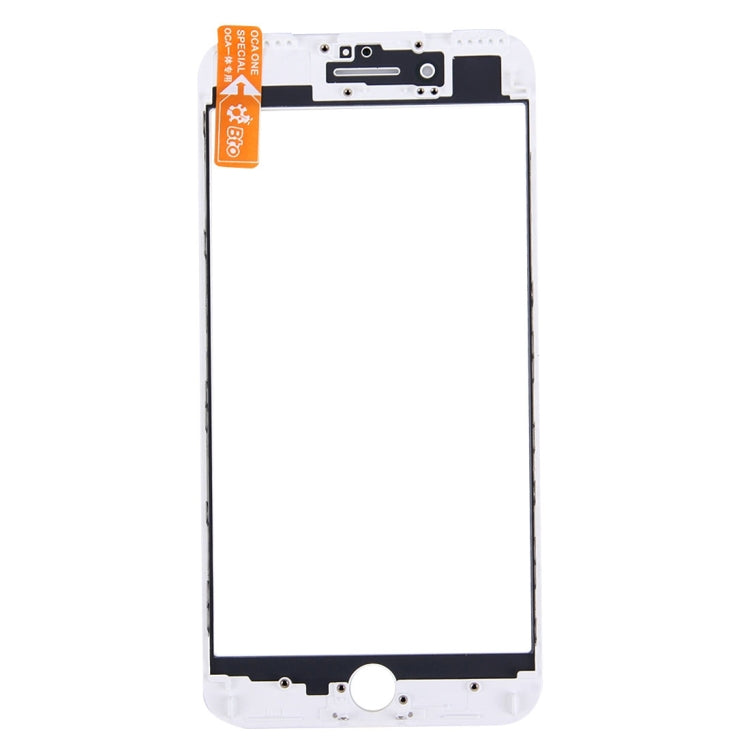 Front Screen Outer Glass Lens with Front LCD Screen Bezel Frame & OCA Optically Clear Adhesive for iPhone 6s Plus(White)