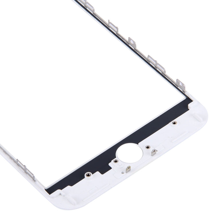 Front Screen Outer Glass Lens with Front LCD Screen Bezel Frame & OCA Optically Clear Adhesive for iPhone 6s Plus(White)