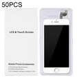 50 PCS Cardboard Packaging White Box for iPhone 6s Plus & 6 Plus LCD Screen and Digitizer Full Assembly - free shipping - PMC TechLife - Order now!