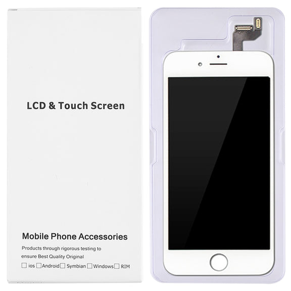 50 PCS Cardboard Packaging White Box for iPhone 6s Plus & 6 Plus LCD Screen and Digitizer Full Assembly