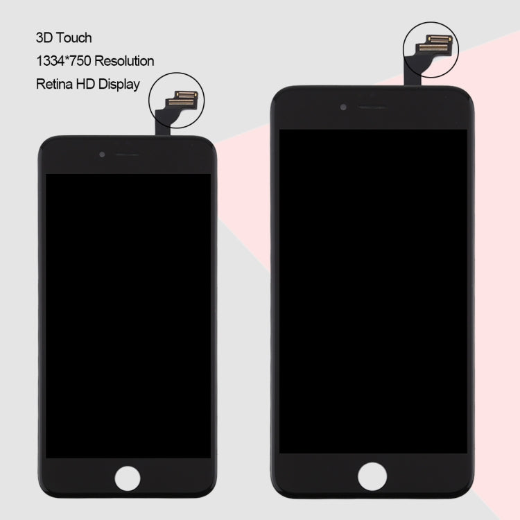 Original LCD Screen for iPhone 6 Plus Digitizer Full Assembly (White)