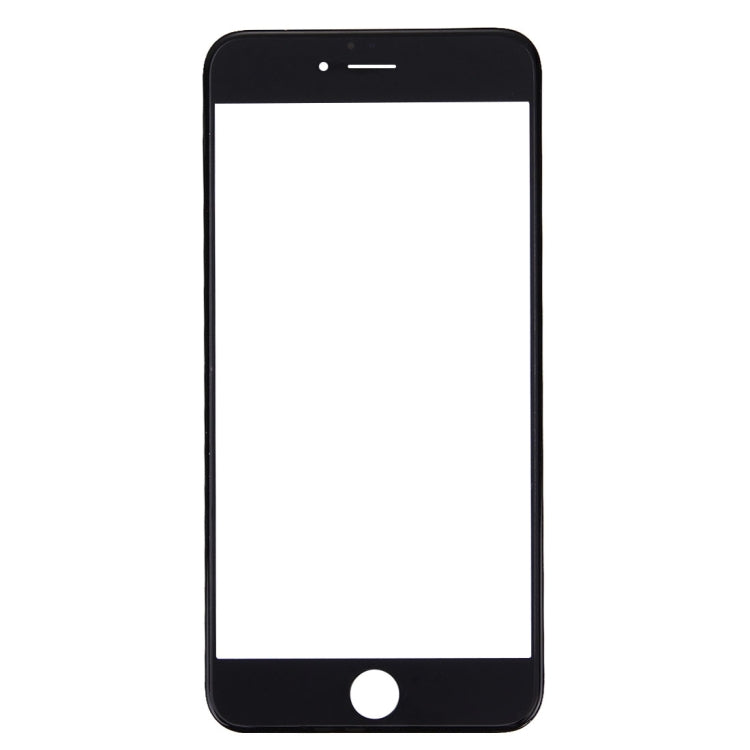 Front Screen Outer Glass Lens with Front LCD Screen Bezel Frame & OCA Optically Clear Adhesive for iPhone 6 Plus(Black)