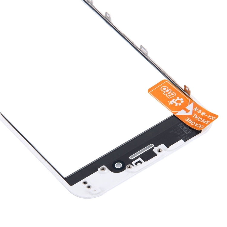 Front Screen Outer Glass Lens with Front LCD Screen Bezel Frame & OCA Optically Clear Adhesive for iPhone 6 Plus(White)