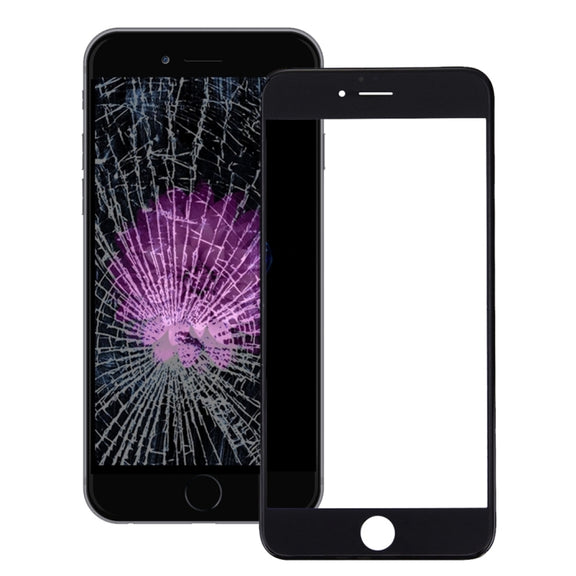 Front Screen Outer Glass Lens with Front LCD Screen Bezel Frame & OCA Optically Clear Adhesive for iPhone 6s(Black)