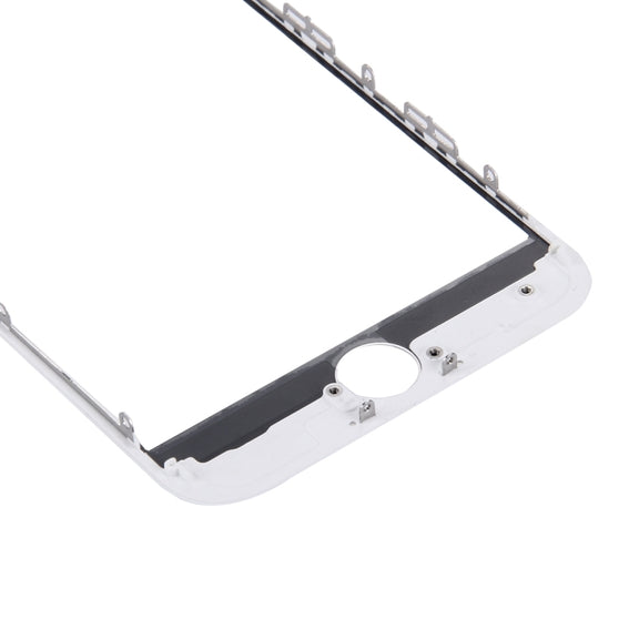 2 in 1 for iPhone 7 (Original Front Screen Outer Glass Lens + Original Frame)(White)