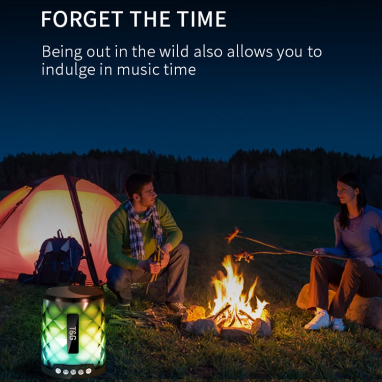 T&G TG155 Bluetooth 4.2 Mini Portable Wireless Bluetooth Speaker with Colorful Lights(Blue)