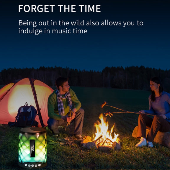 T&G TG155 Bluetooth 4.2 Mini Portable Wireless Bluetooth Speaker with Colorful Lights(Red)